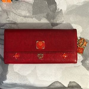 MCM Long Wallet in Gorgeous Red!